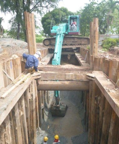 Sheet Piling Bracing Deep Excavation Works Project References 1