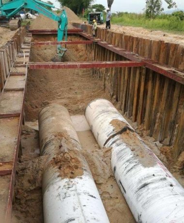 Sheet Piling Bracing Deep Excavation Works Project References 2