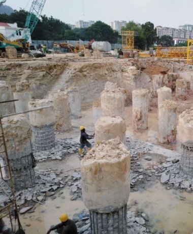 Sheet Piling Bracing Deep Excavation Works Project References 3