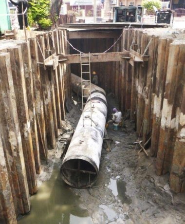 Sections Pipe Laying Works Project Reference 1