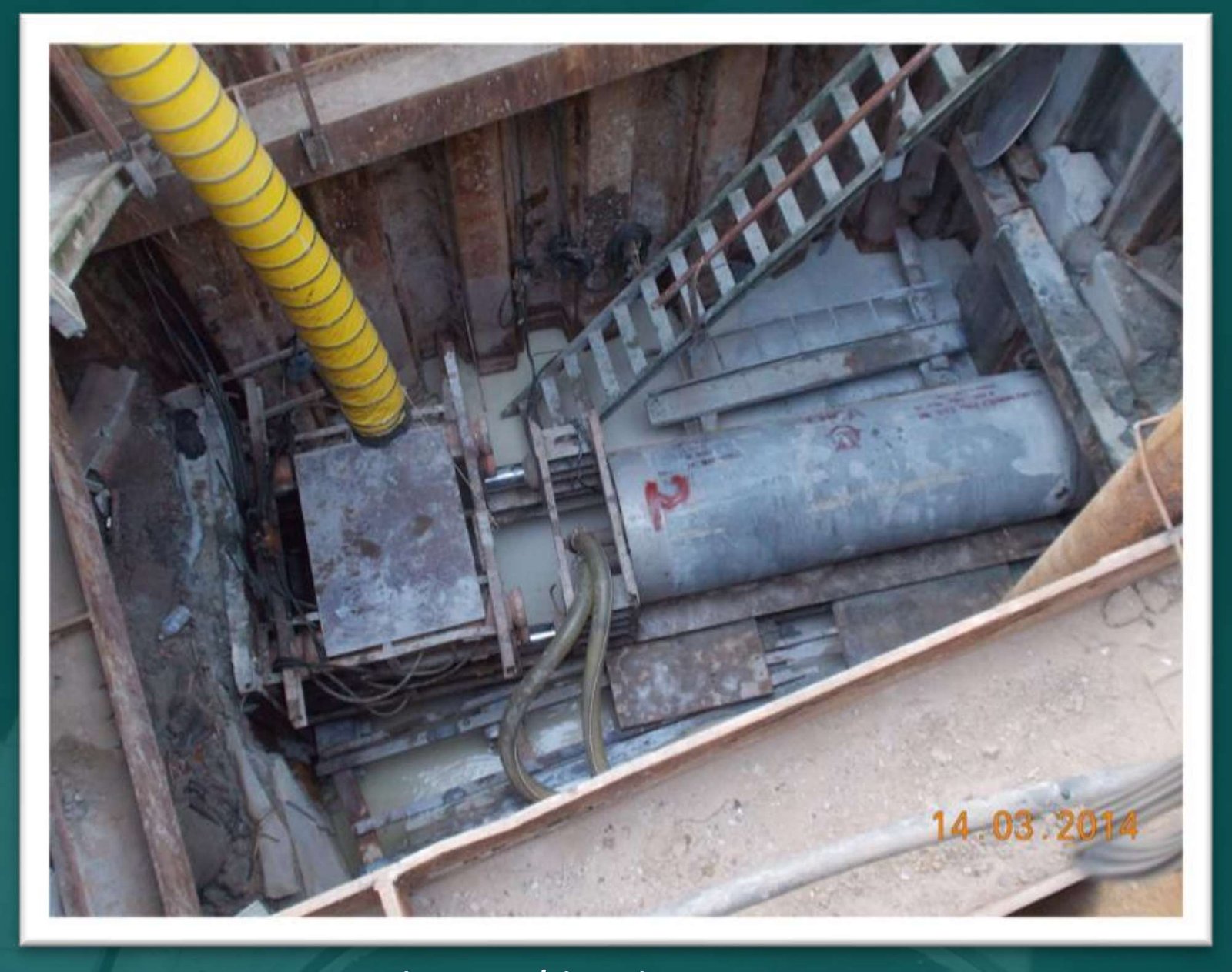Pipe Jacking in Progress