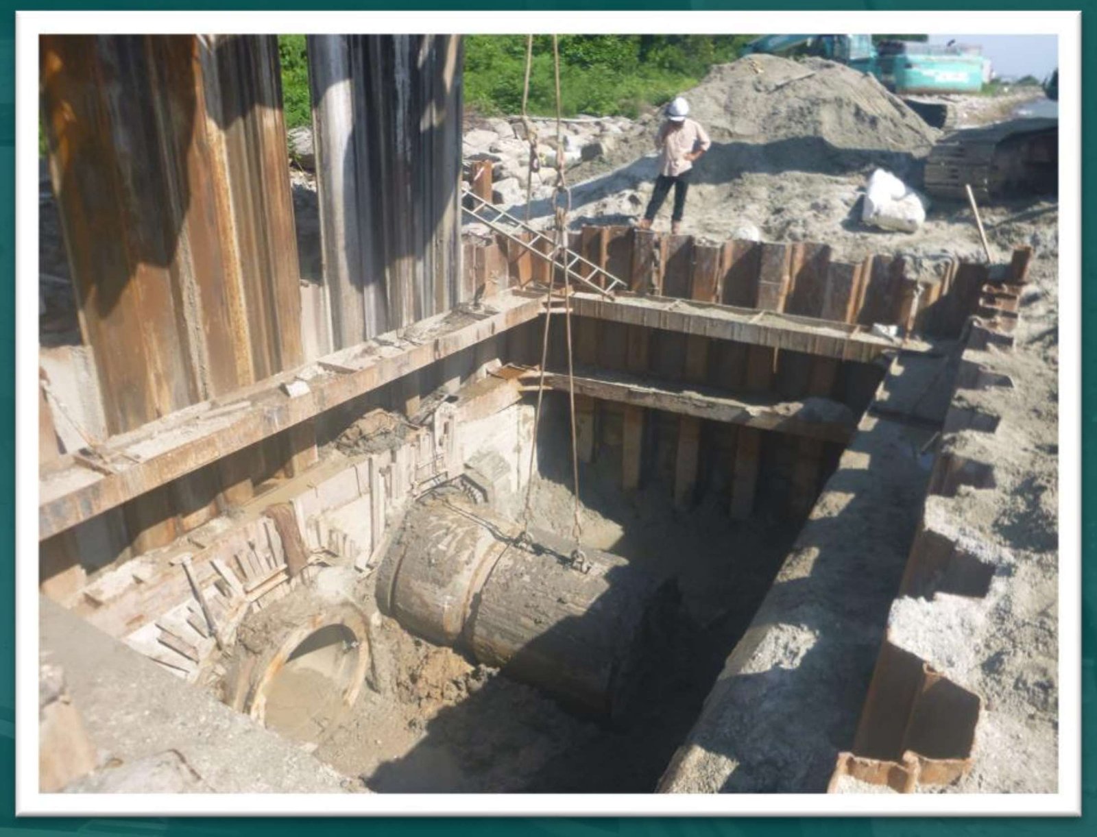 Removal of Cutter Head from Receiving Pit